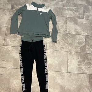 PINK Long sleeve top and leggings. Top M, bottoms S. Great condition.